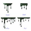 آویز لباس دراپ آیرون سبز یشمی (از کوچک تا بزرگتر)