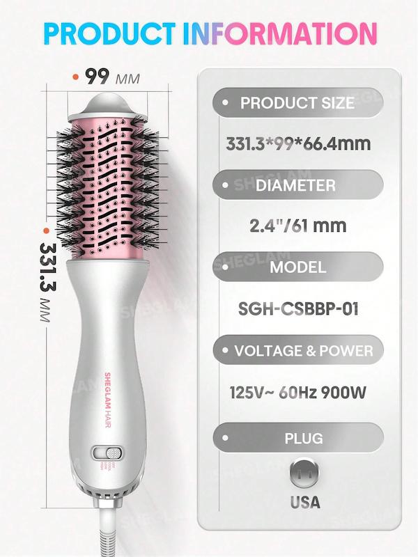 برس سشوار شیگلم صورتي Cool Shield Blowout Brush Pro