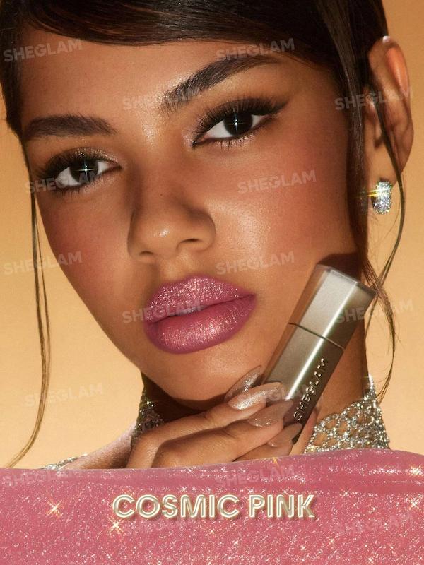 رژ لب مایع شيمر دار شیگلم Stardust Swipe رنگ cosmic pink