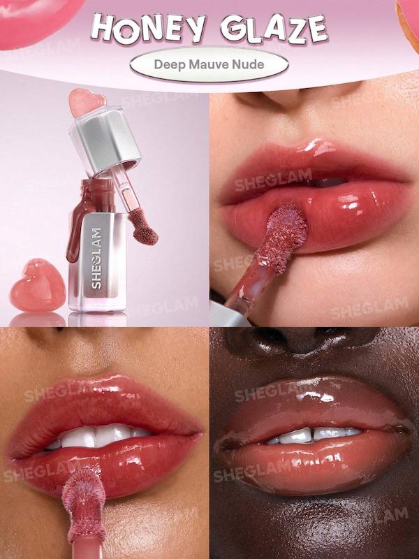 لیپگلاس آینه ای جدید شیگلم رنگ Sepia kiss