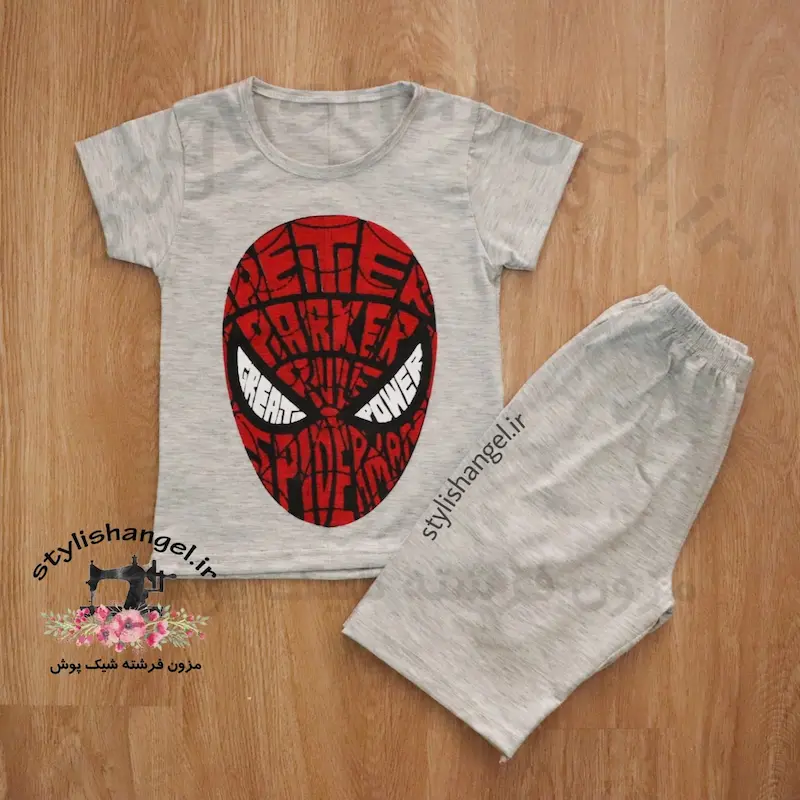 تیشرت و شلوارک طرح اسپایدرمن (مرد عنکبوتی)( آماده ارسال )