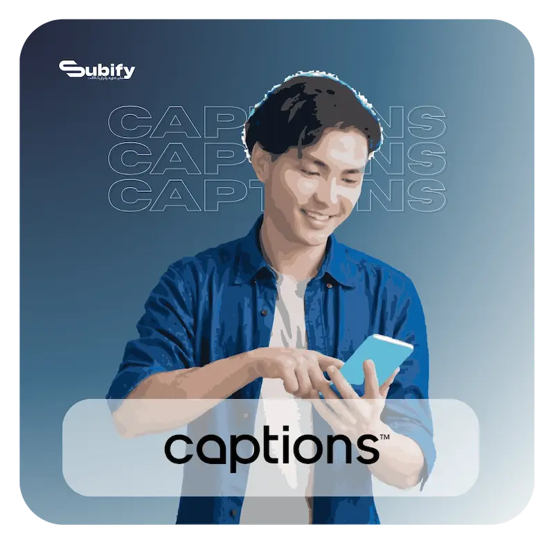 خرید اکانت Captions کپشنز قانونی و ارزان