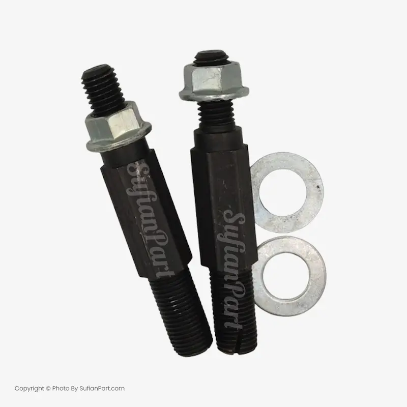 پیچ قلاویز دسته موتور دو سر رزوه زیر باتری مناسب برای پژو و سمند