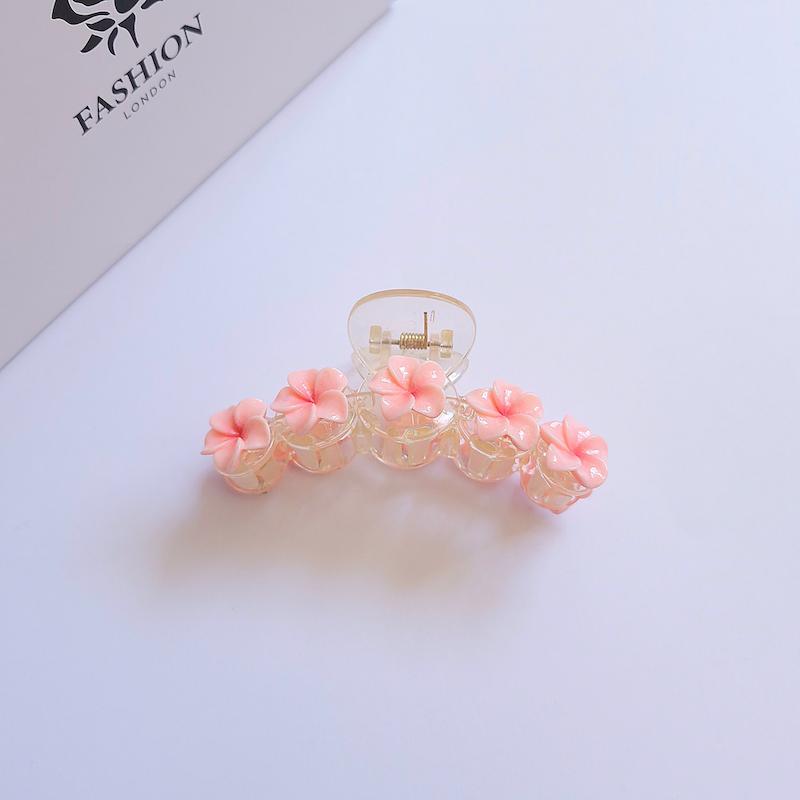 کلیپس مو پلومریا طرح گل پنج پر