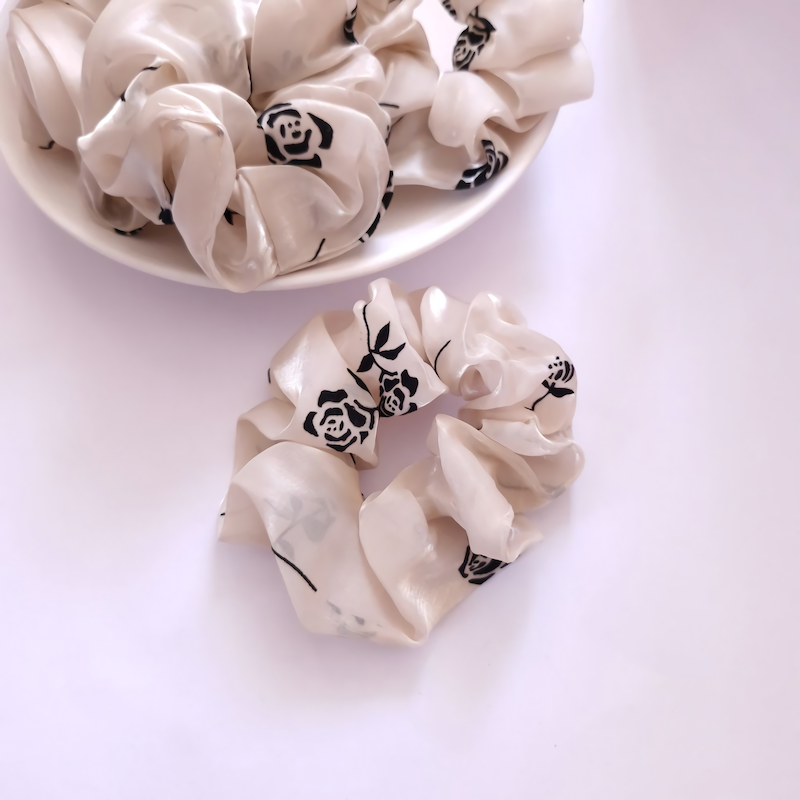 کش اسکرانچی ارگانزا گل رز