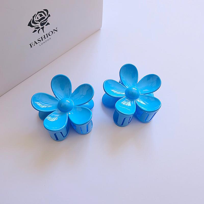 کلیپس مو گل آبی براق