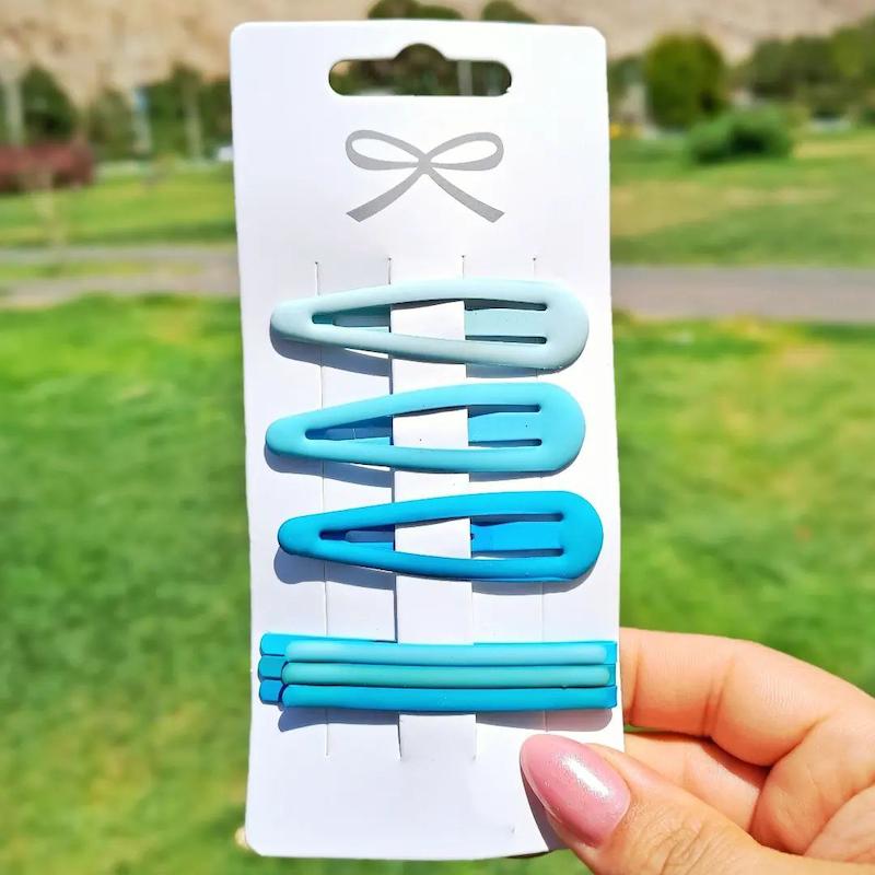 تق‌تقی و سنجاق مویی بادومی سبزآبی