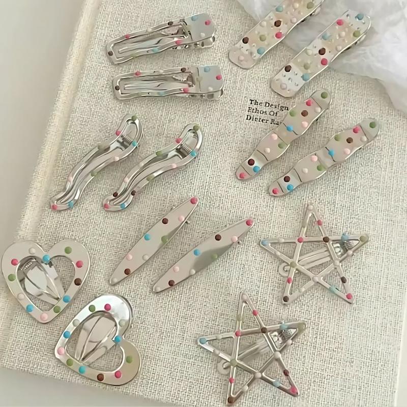 گیره مو استیل خالخالی