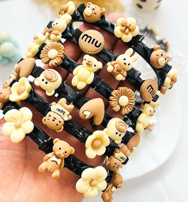 تل مو کلیپسی مدل عروسکی در رنگهای نود - گلسر سوما