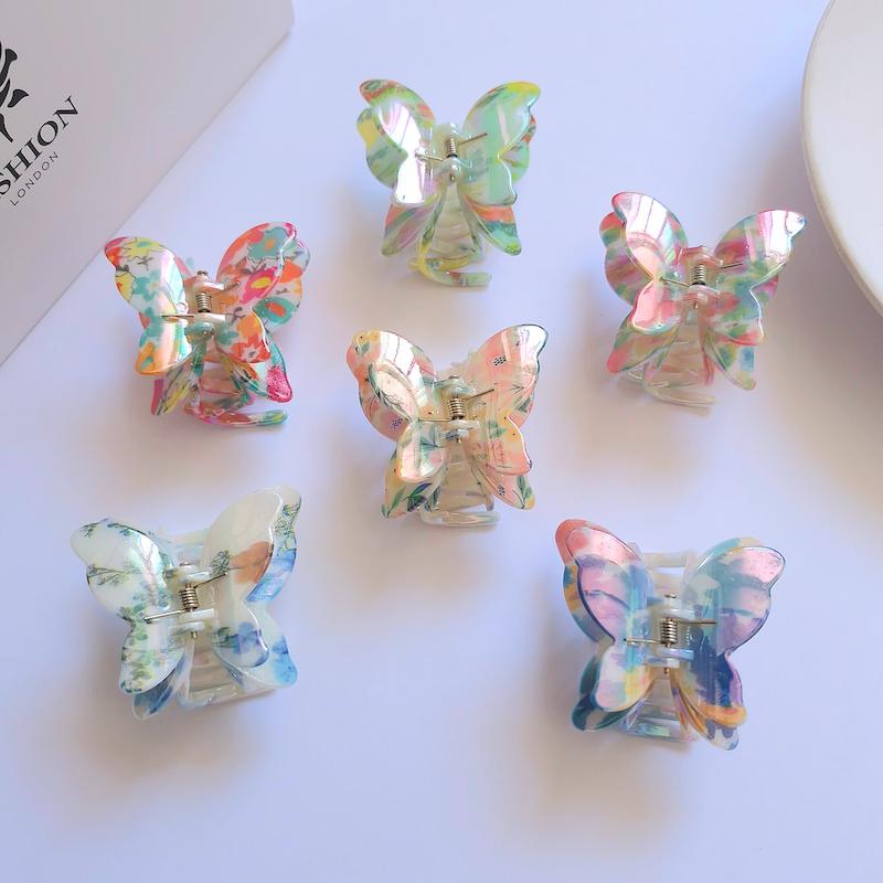 کلیپس پروانه آبرنگی، کلیپس مو سه بعدی 