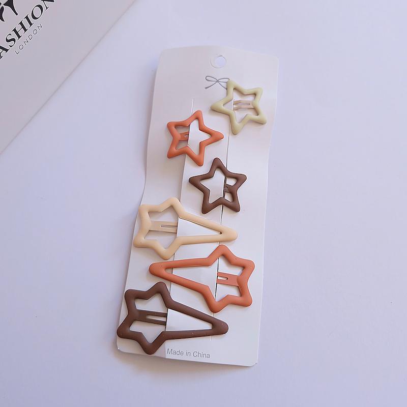 پک گیره تق تقی طرح ستاره در طیف رنگی کرم و قهوه ای - گلسر سوما