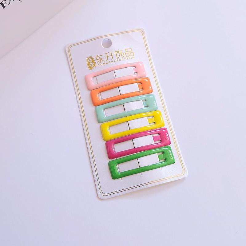 پک شش عددی گیره تق تقی مستطیلی لاکی با رنگ های براق - گلسر سوما