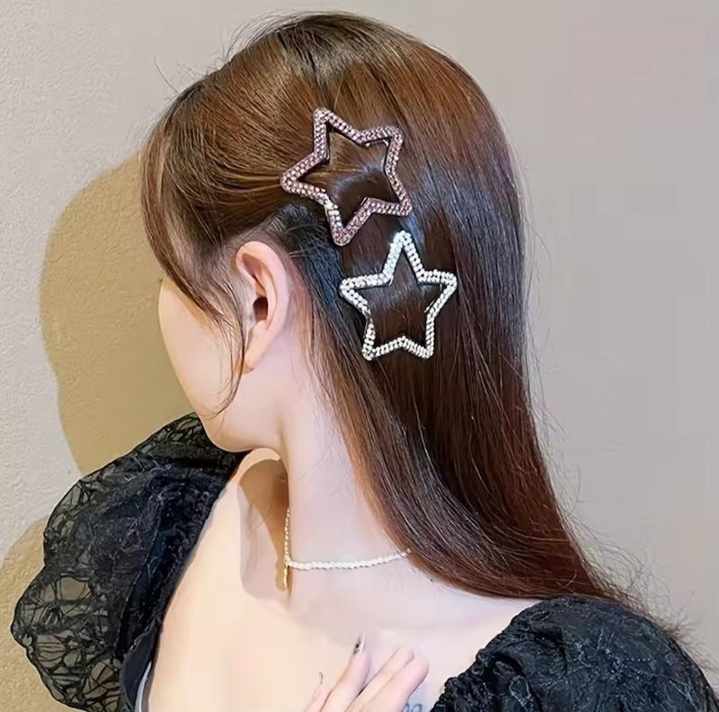 گیره مو تق تقی ستاره نگینی