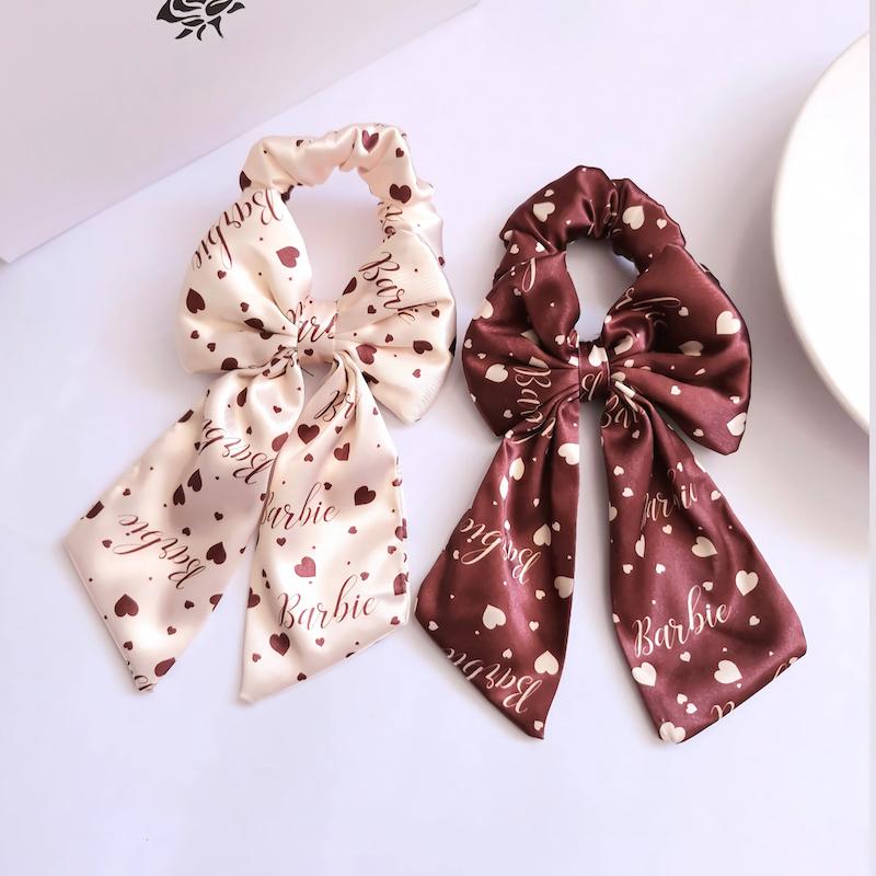 اسکرانچی پاپیون ساتن طرحدار