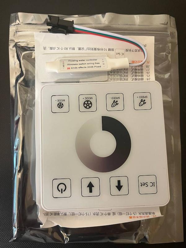 ریموت کنترل لمسی تاچ  ۱۲ تا ۲۴ولت  تک خروج 