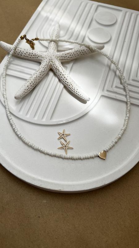 گردنبند قلب و مونجوق کد 1346