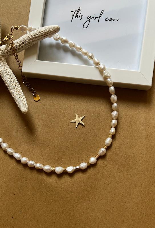 گردنبند مرواریدی کد 1216