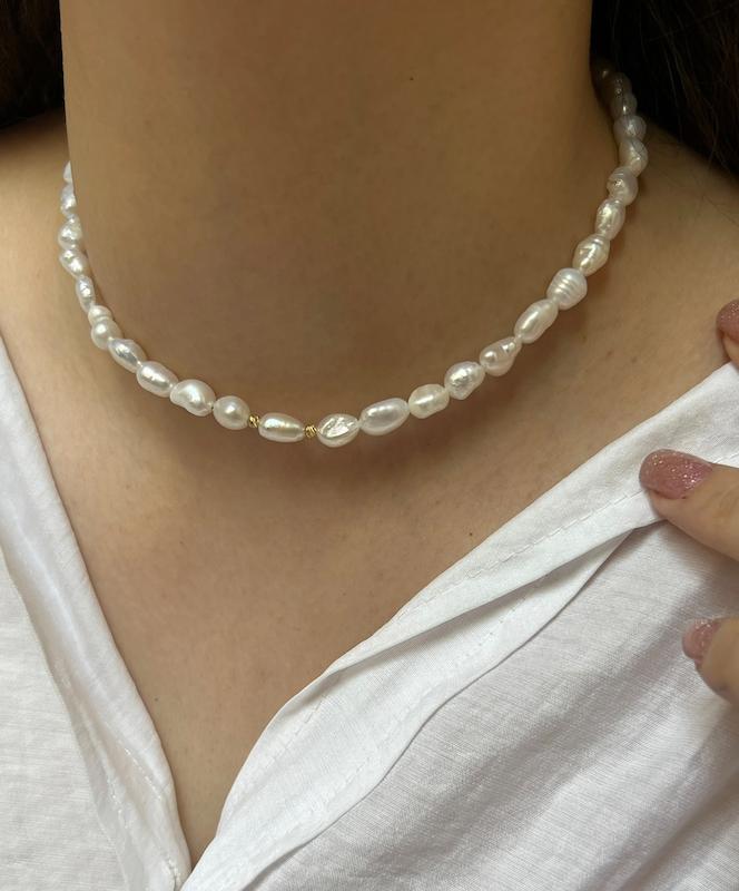 گردنبند مرواریدی کد 1206