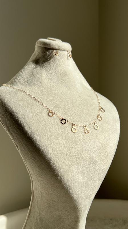 گردنبند شرابه ای دایره 1586