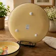 دیس 3پایه لبه استیل لعابی قطر 36 روسیه