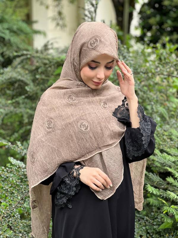روسری حریرشیفون طرح گوچی کد A111