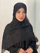 روسری حریردووره لمه دار کد A125