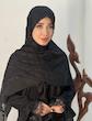 روسری حریردووره لمه دار کد A125