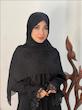 روسری حریردووره لمه دار کد A125