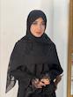 روسری حریردووره لمه دار کد A125