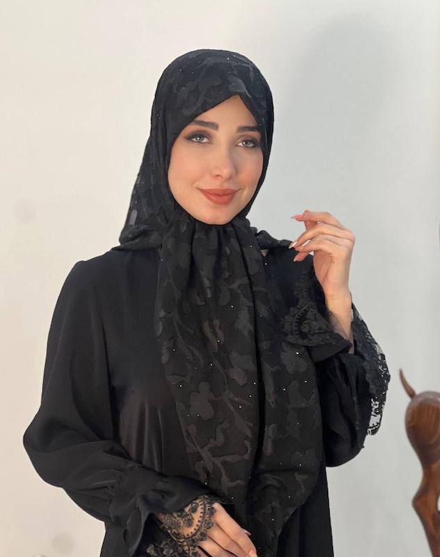 روسری حریردووره نگیندار ترک کد A126