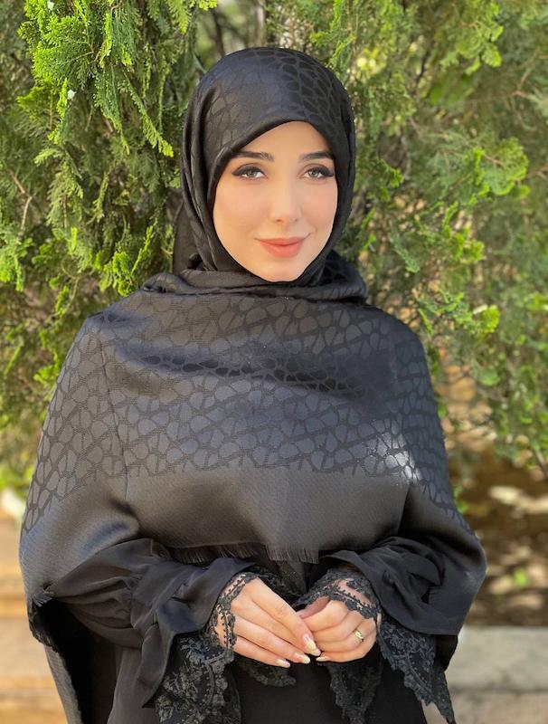 روسری ژاکارد لمه دار کد A129
