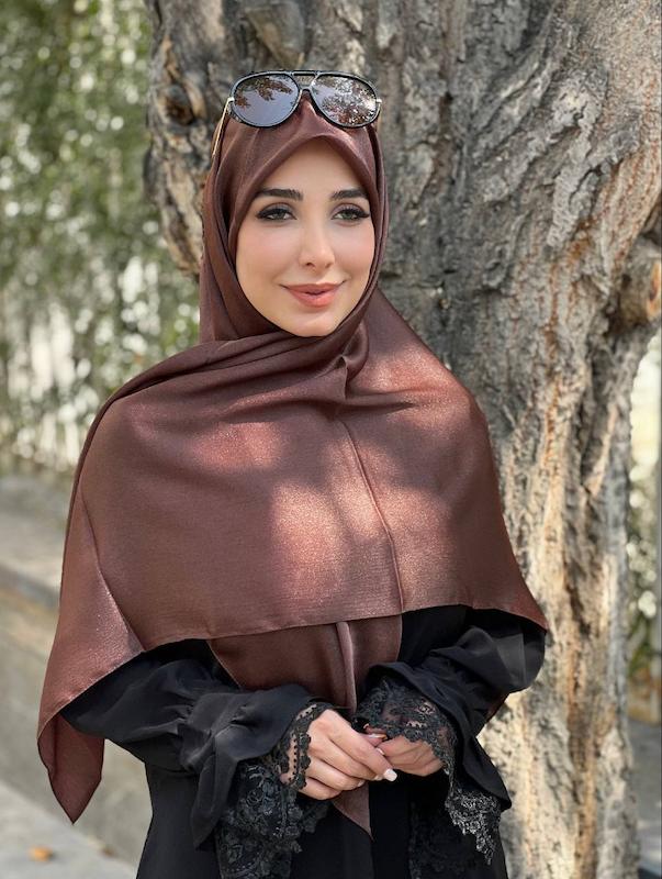 روسری متالیک شنی کد A150
