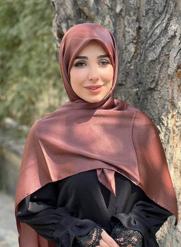 روسری متالیک شنی کد A150