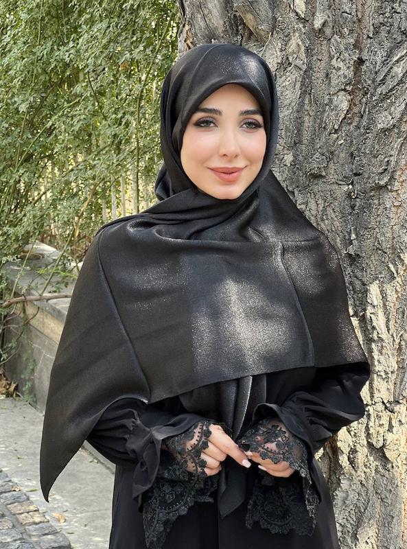 روسری متالیک شنی کد A150