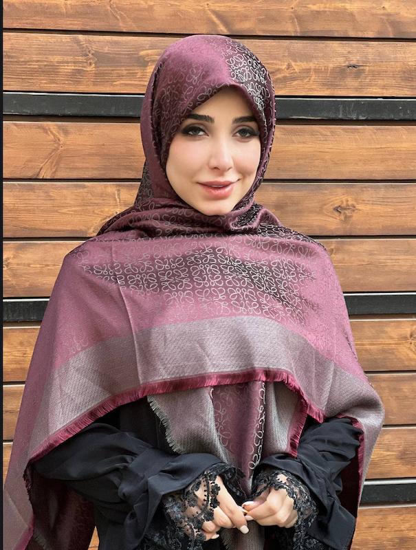 روسری ژاکارد صادراتی طرح لو عه و کد A154