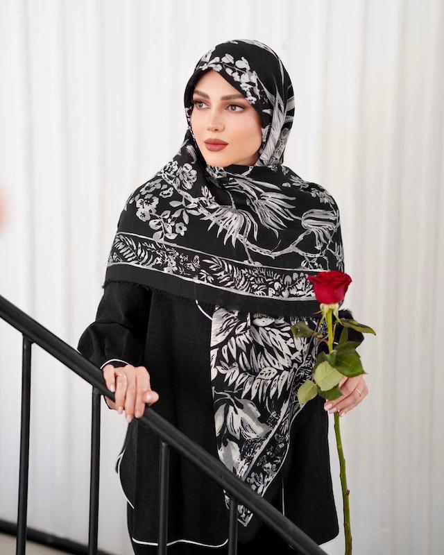 روسری نخ مودال وارداتی کد A165