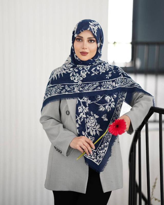 روسری نخ مودال وارداتی کد A165