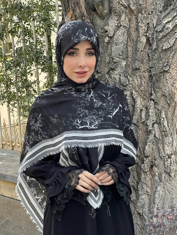 روسری نخ مودال وارداتی کد A165