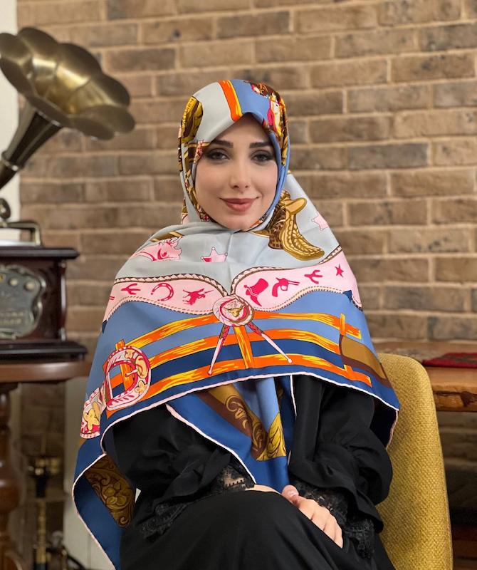 روسری ابریشم توییل کد A168