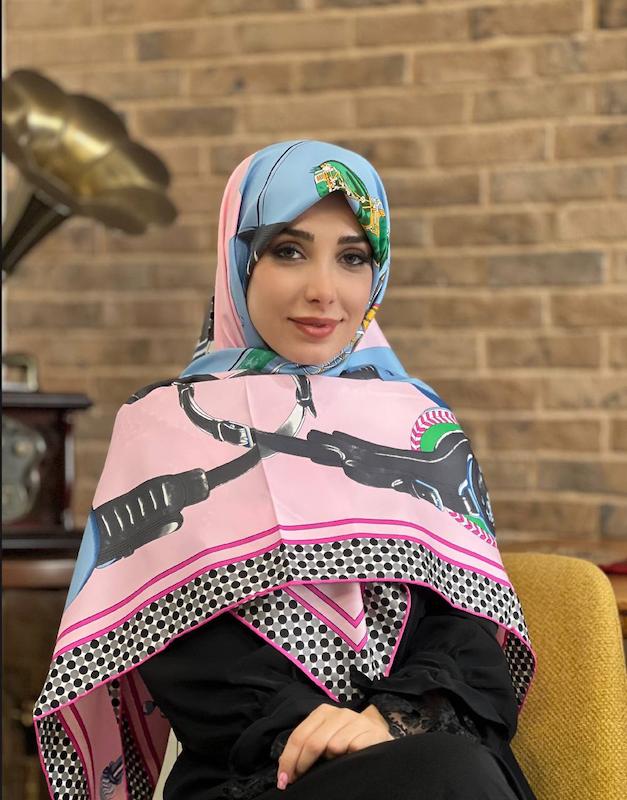 روسری ابریشم توییل کد A168