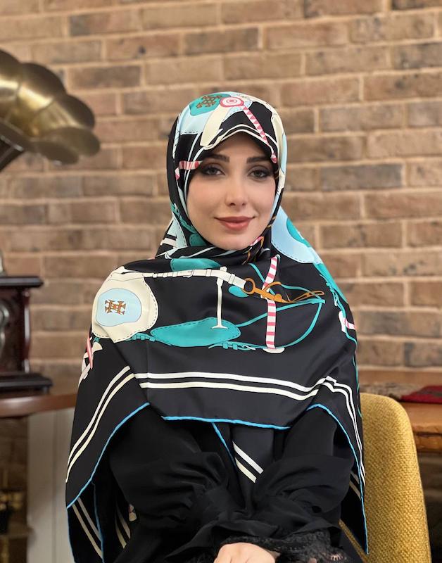 روسری ابریشم توییل کد A168