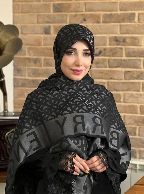 روسری کشمیر لمه دار کد A176