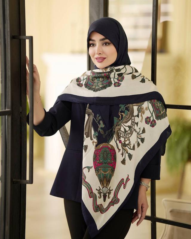روسری سیااسکارف طرح بالن کد A177
