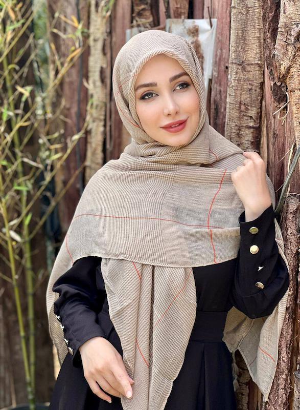 روسری وارداتی چهارخونه کد A189