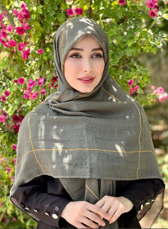 روسری وارداتی چهارخونه کد A189