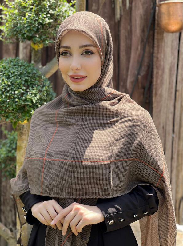 روسری وارداتی چهارخونه کد A189