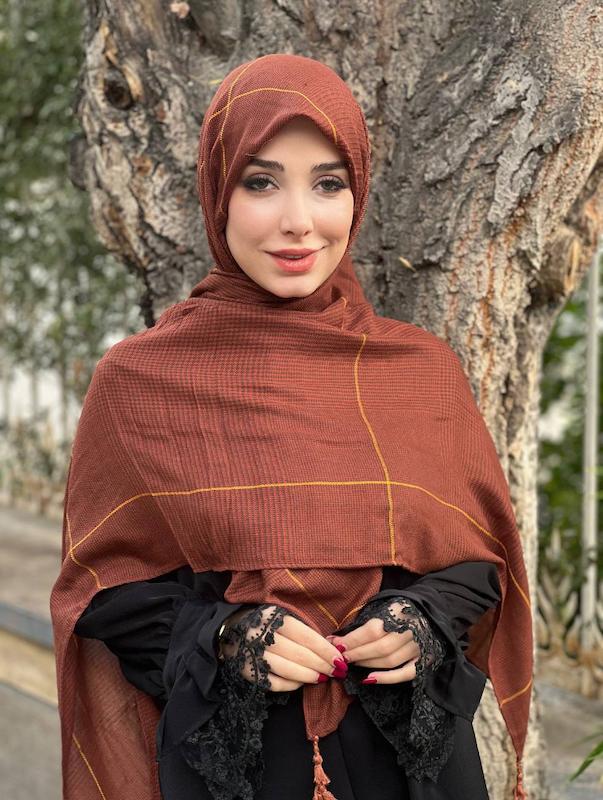 روسری وارداتی چهارخونه کد A189