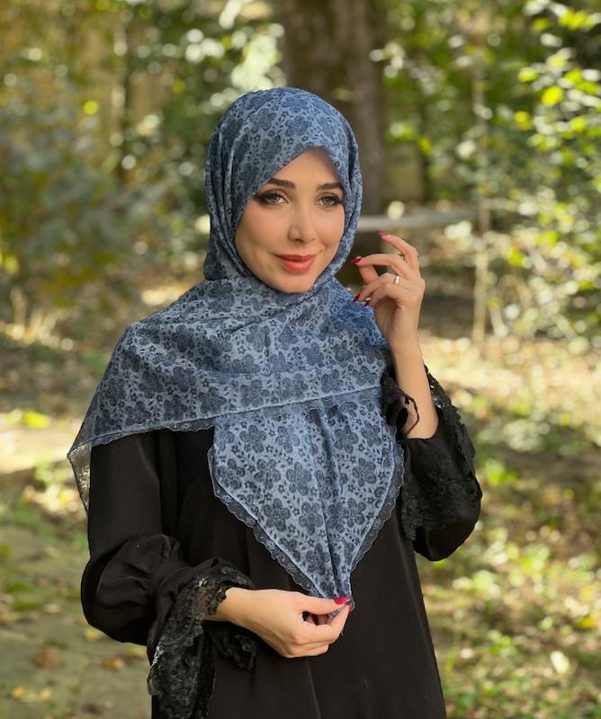 روسری حریرپفکی کد A24