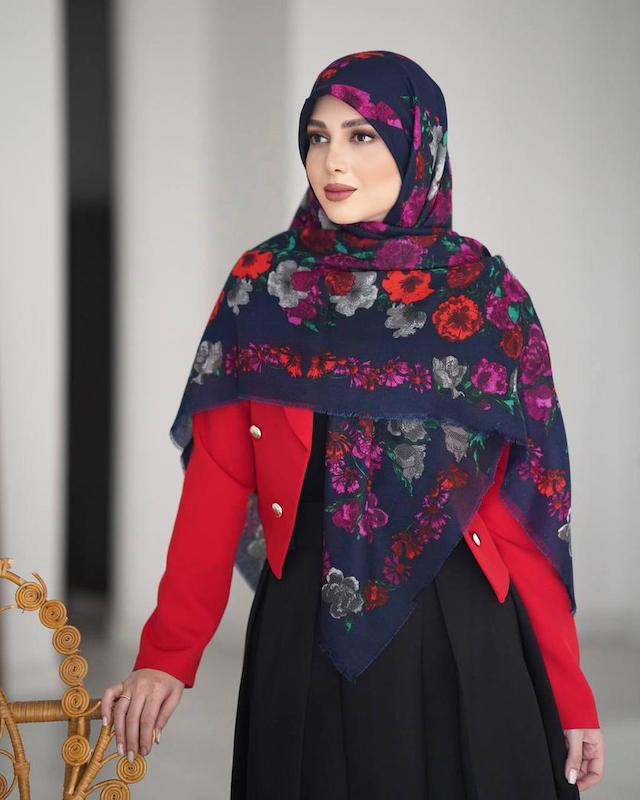 روسری سیااسکارف طرح مک کویین