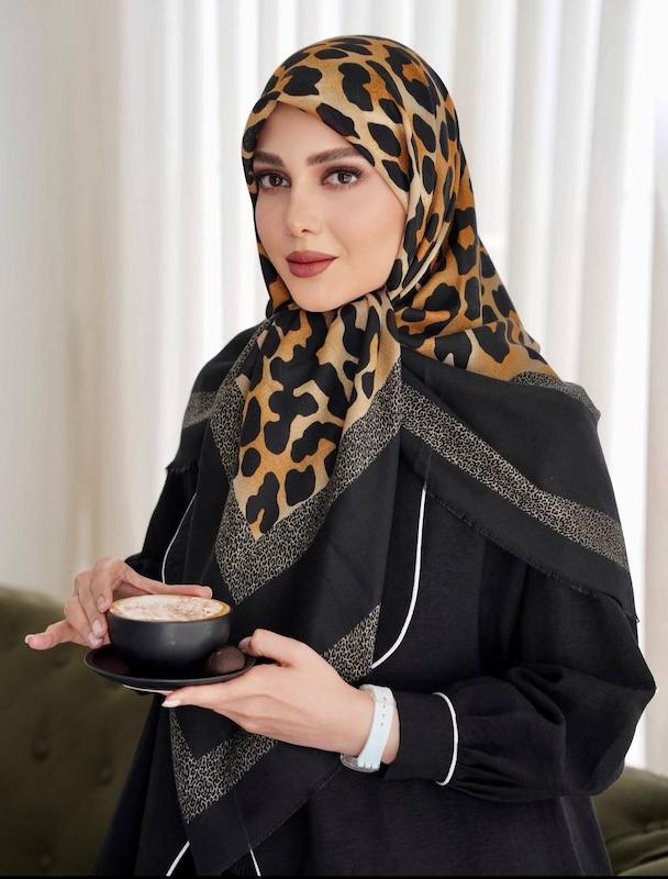 روسری پلنگی وارداتی کد A064